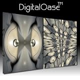 Produkt-Bild: DigitalOase LifeStyle Deluxe Set Sterdel - Bilder auf Leinwand Kunstdrucke auf Leinwand Kunstdruck Leinwandbilder 2 Teile = 160x80 cm - Moderne abstrakte Kunst - BILDER AUF LEINWAND FERTIG GERAHMT - Licht Kontraste - Konzentration Meditation Konzept Business Entspannung - Bild auf Leinwand Kunst f&uuml;r alle - BEGRENZTE AUFLAGE/UNIKAT EINZELANFERTIGUNG/ NUMERIERT/ K&Uuml;NSTLERWIDMUNG/ IHR NAME DigitalOase ist gesch&uuml;tzte Markenware