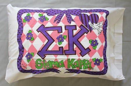Bunnies and Bows - Sigma Kappa - Personalized Pillowcase