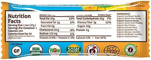 Zego Nutrition Bars Sampler Pack - 6 Bars Chocolate + 6 Bars Sunflower