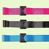 Posey Posey Premium Ez Clean Gait Belt With Spring Loaded Buckle 60Lx2 Hd Black - Model 6546