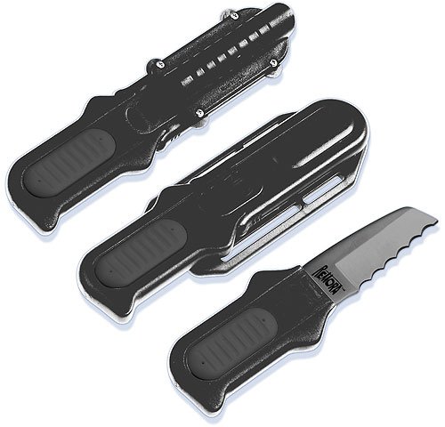 UK Dive Knife - Remora Titanium Blunt Tip - Black