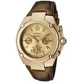 Seiko Womens SRW892 Sportura Chronograph Gold Dial Bronze Leather Watch 51u2qGBddGL. SL160 Seiko Womens SRW892 Sportura Chronograph Gold Dial Bronze Leather Watch