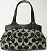 Authentic Coach Signature Lexi Hobo Handbag 18828 Black White