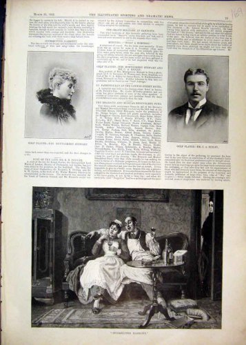 1892 PHOTO GOLF RIDLEY MONTGOMERY STEWART ROMANCE