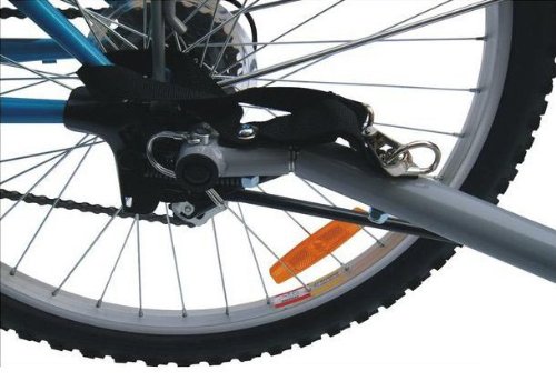 KMS Child 3 In 1 Folded Bike Trailer Stroller Jogger Seat Buggy Lightweight Black Green 1-2 Child 5 Point Harness With Canopy Visible Flag