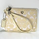 51u2sjoQhCL. SL160  Coach Op Art Signature Poppy Wristlet Case Bag for Ipod 44870 Khaki