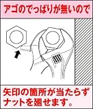 トップ(TOP) 薄型軽量ワイドモンキレンチ エコワイド HY-30