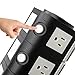 Vertical Power Strip Lanshion Smart 14-Outlet Surge Protector 4-USB Charge Station Socket 6.5ft Extension Cord(Black)
