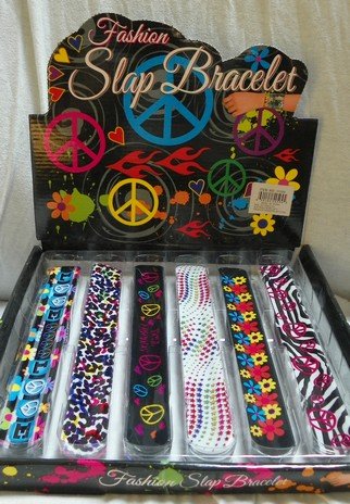 Cheap Wholesale Lot – 72 Slap Bracelets in Display Box Reviews