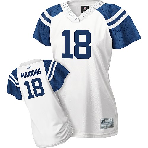 Reebok Indianapolis Colts Peyton Manning Women's Field Flirt Fashion Jersey Large