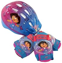 Dora Micro Bicycle Helmet and Protective Pad Value Pack (Child)