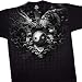 Ying Yang, Dragon Vs Tiger Tattoo T-Shirt, Ultimate Warrior Liquid Blue Full Shirt Designs, Large, Black