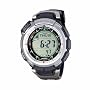Casio Men's Pathfinder Multi-Band Solar Atomic Black Watch #PAW1300-1V
