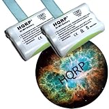 HQRP TWO Cordless Phone Batteries for Gold Peak GP70AAAH3BX Replacement plus Coaster