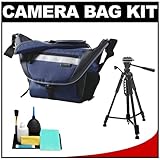 Vanguard Sydney 27 Messenger Digital SLR Camera Bag/Case (Blue) + Tripod Ki ....