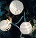 Spring Rose(TM) White Paper Lantern Party String Lights. These Are Perfect For Wedding Decorations. Great For Small Get-Togethers or Large Events. Be Sure You Add These to Your List of Party Supplies!!!