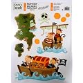 Sticker enfant Ile aux pirates 40x30 cm - 910706050