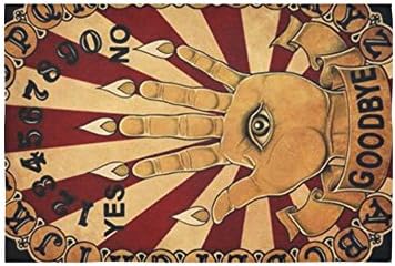 Wendy home Custom Spirit Board Ouija Board Spooky Cotton Linen Tapestry Wall Hanging Wall Tapestry 60"(W) x 90"(L)