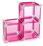 Storage Solutions 0406P6 6-Inch 3 Cube Storage Unit, 6-Pack, Pink