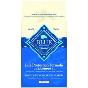 Blue Buffalo Adult Dog Dry Food, Chicken and Rice Recipe, 15-Pound Bag