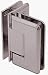C.R. LAURENCE C0L092BN CRL Brushed Nickel Cologne 092 Series 90 Degree Glass-to-Glass Hinge