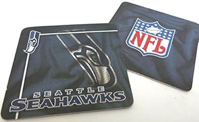 Seattle Seahawks, NFL , Drink Coaster Party Set 24 Pack Bar Type Coasters