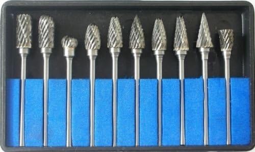 DENEST Tungsten Carbide Burs 2.35mm 10pcs with Box