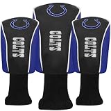Indianapolis Colts Black Three-Pack Golf Club Headcovers
