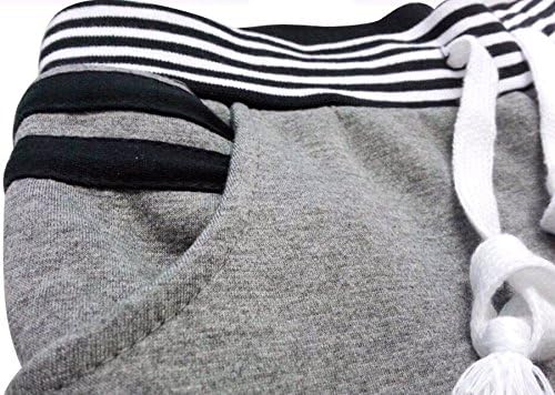 One Piece Cotton Casual Pant Thick Version (XXL (US XL), D Black)