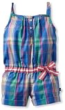Nautica Girls 2-6x Plaid Romper