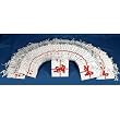 50 Jewelry Shopping Tote Gift Bags White & Red Bow 4.5"