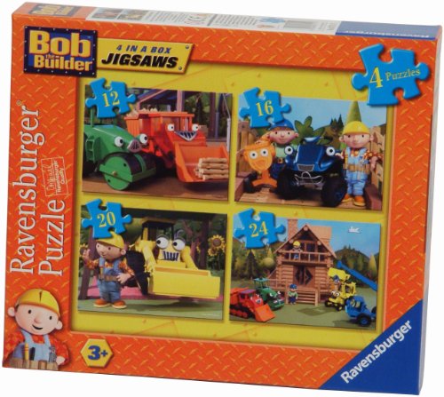 Ravensburger Bob the Builder 4 Jigsaw Puzzles in a Box (12, 16, 20 and 24 Pieces)