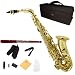 Cecilio 2Series AS-280 Gold Lacquered Brass Alto Saxophone w/ Case and Accessories