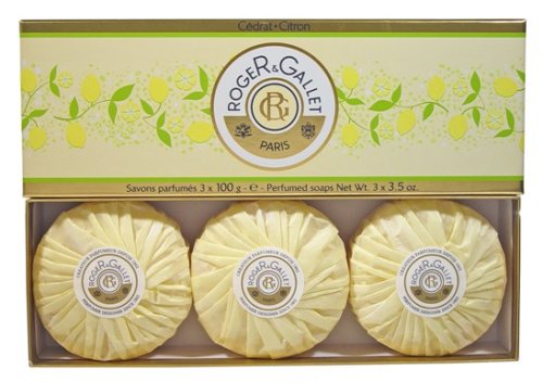 Roger & Gallet Citron Boxed Soap Trio