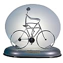 Bike Rider Powered By Solar Energy Desktop Lamp