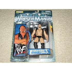  Stone Cold Steve Austin Action Figure with WWF Attitude Display Case - WrestleMania XV Signature Series 3