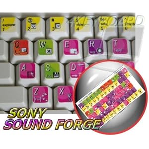 SONY SOUND FORGE KEYBOARD STICKERS