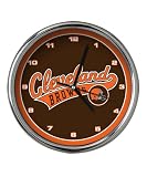 Cleveland Browns Chrome Clock