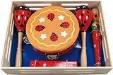 Enlarge toy image: New Classic Toys 0401 Ladybug Percussion Set Two (Wooden Box) -  preschool activity for young kids