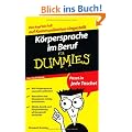 K�rpersprache im Beruf f�r Dummies Das Pocketbuch