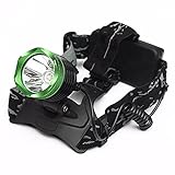 (11292-i) XM-L T6 LED HEADLAMP HEADLIGHT FLASHLIGHT TORCH LAMP GREEN