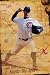 Mark Prior Black Wood-Mounted Poster Chicago Cubs