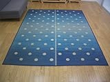 い草ラグカーペット 『ドット』 サイズ:191x250cm カラー:ブルー(#8104630)
