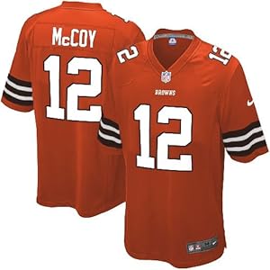 Cleveland Browns #12 Colt McCoy Game Orange Men Jersey(X-Large)