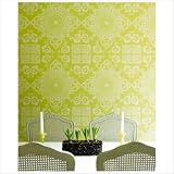 Graham and Brown 17782 Mystique Avocado Wallpaper, Green
