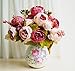 Seasofbeauty European Peony bouquets Decorative Silk Artificial Flowers Home Wedding Furnishing