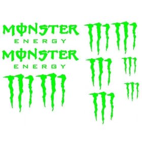 10 x Monster Energy Decals/Stickers