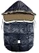 Baby : 7A.M. Enfant "Le Sac Igloo" Footmuff, Converts into a Single Panel Stroller and Car Seat Cover - Navy, Large