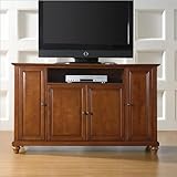 Crosley Furniture Cambridge 60" TV Stand in Classic Cherry Finish