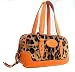 Dolce & Gabbana Leopard Print and Orange Leather Handbag